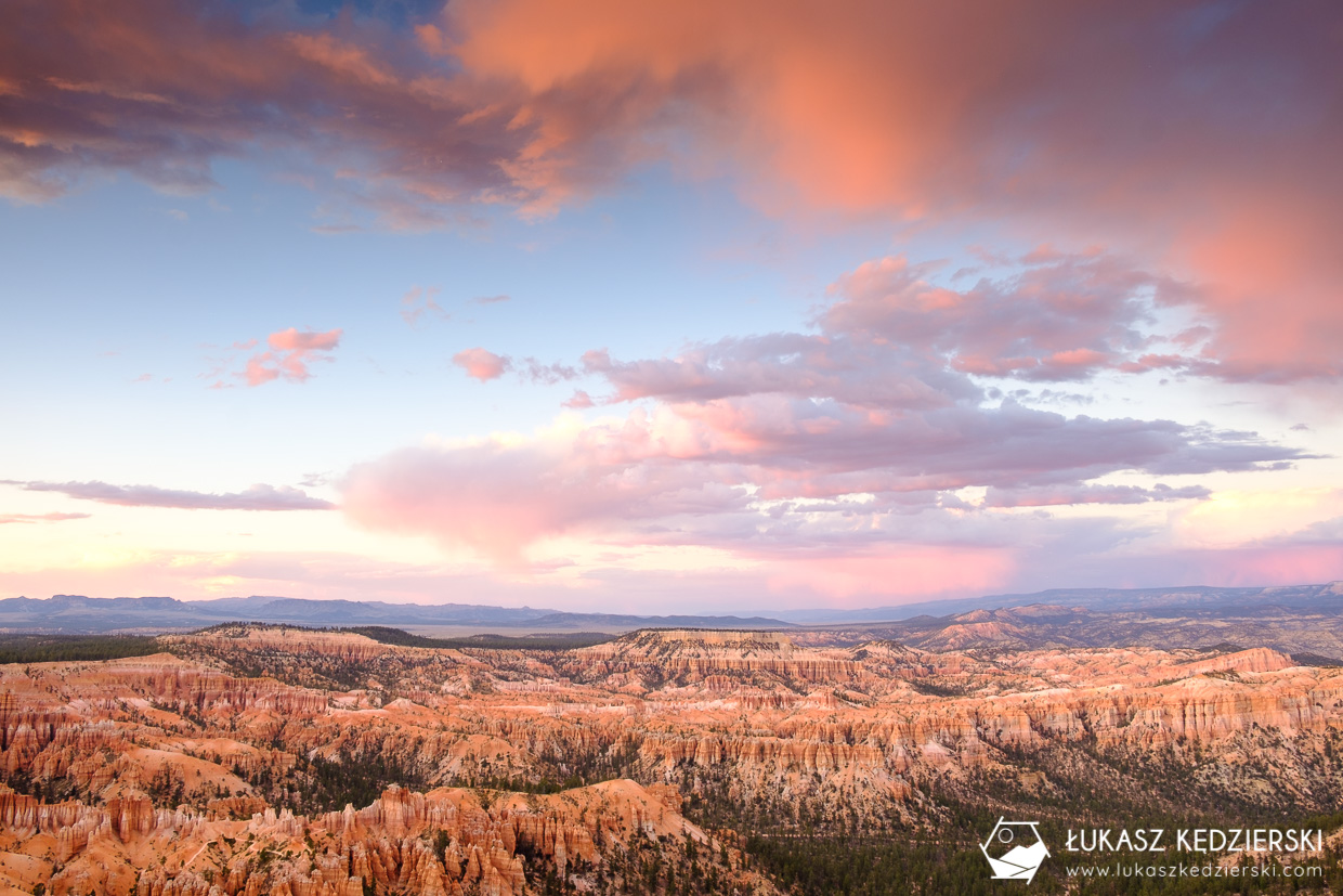 bryce canyon sunrise zachód słońca usa